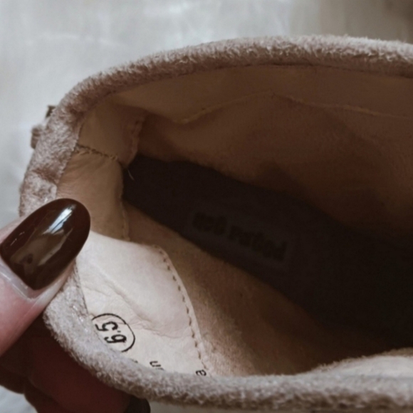 Naughty Monkey Not Rated Adylene Western Suede Leather Rhinestone Braided Boots - Picture 7 of 9